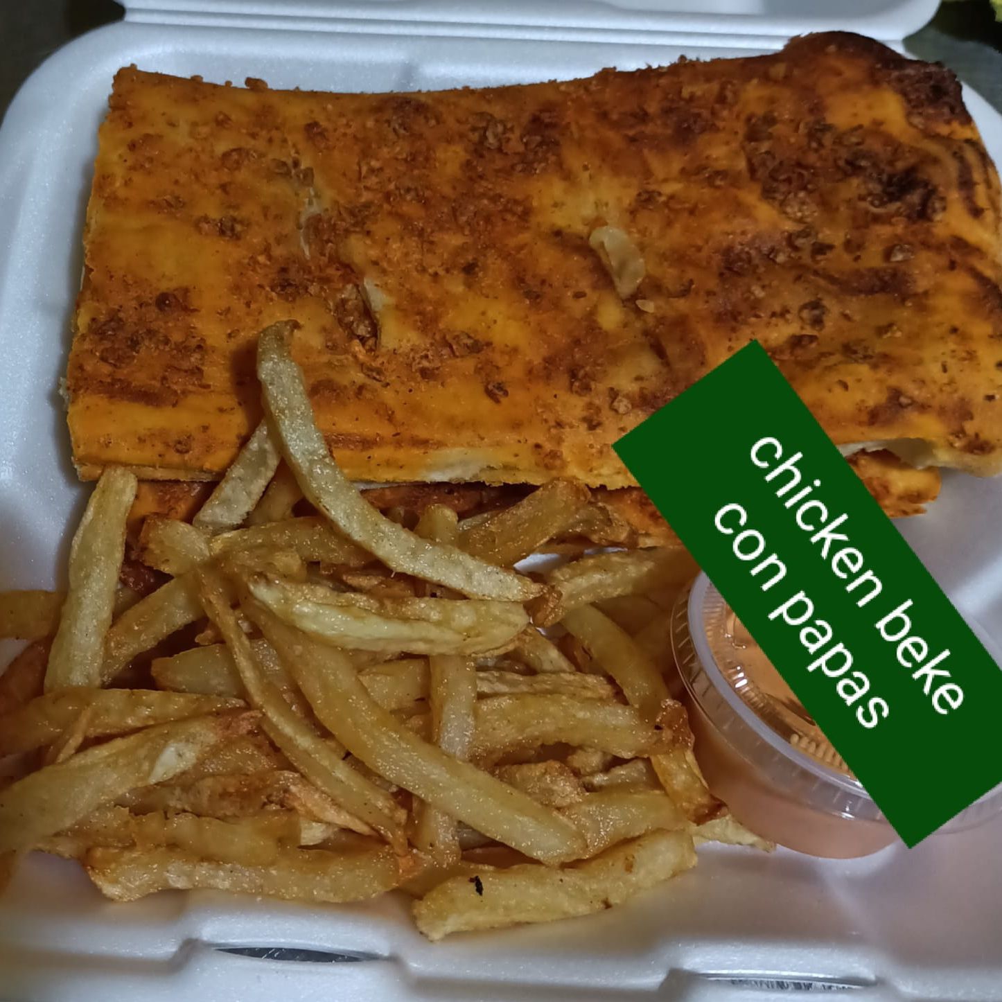 CHICKEN BAKE CON PAPAS FRITAS