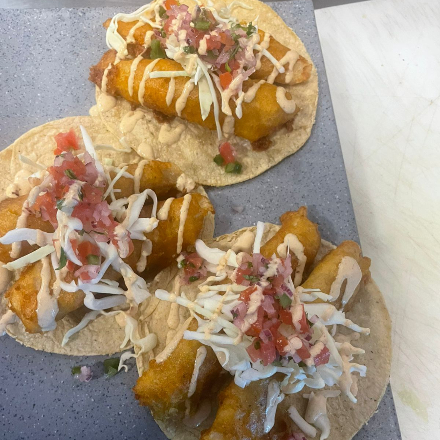 Taco pescado rebozado