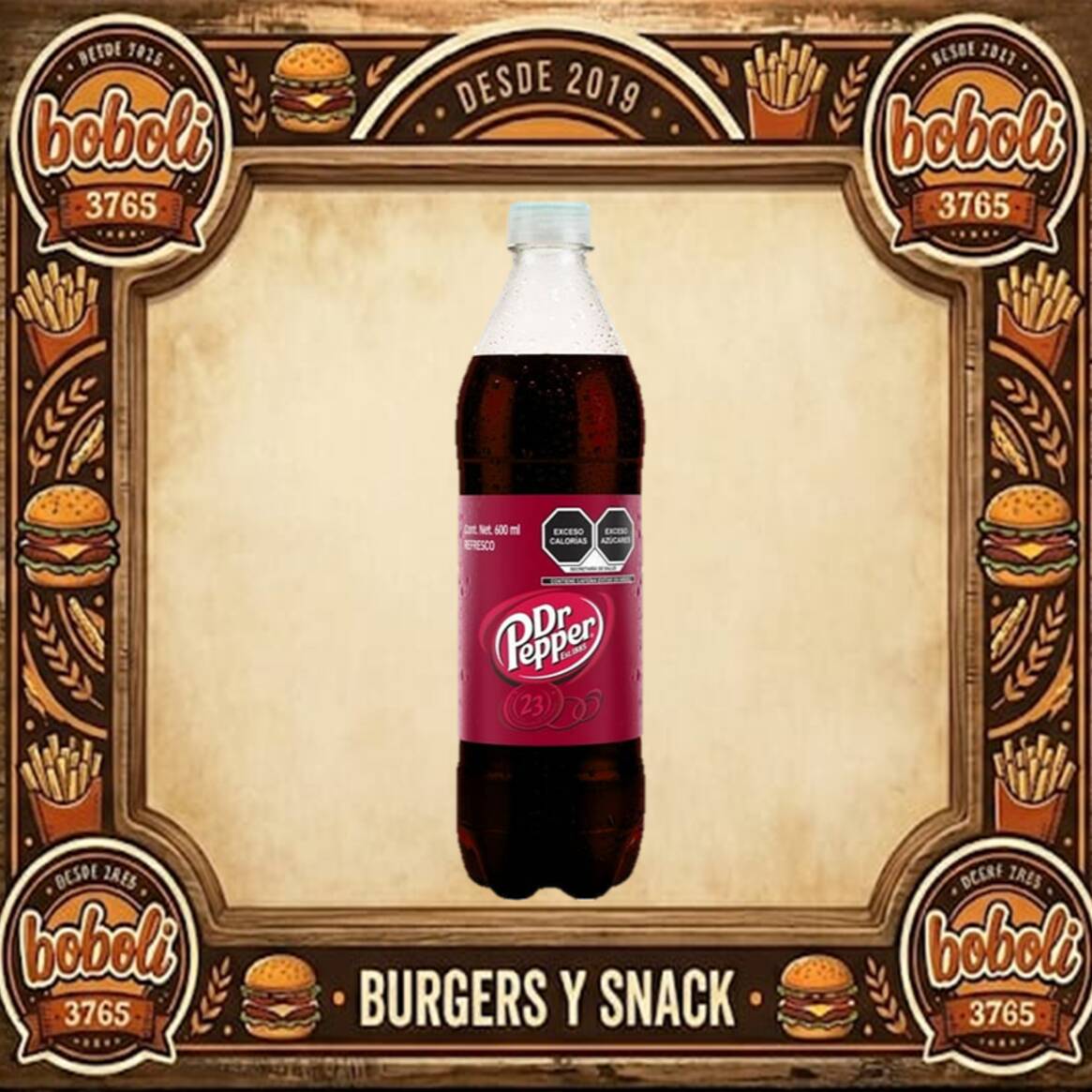 Dr Pepper 600ml ( o Sabores a Disponibilidad)