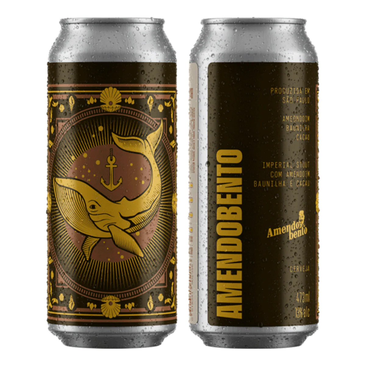 RUSSIAN IMPERIAL STOUT ALC%: 13% Russian Imperial Stout intensa e encorpada, feita em colaboração com a Amendobento, com amendoim especialmente torrado, cacau e baunilha, recriando a experiência de um chocolate com pasta de amendoim.