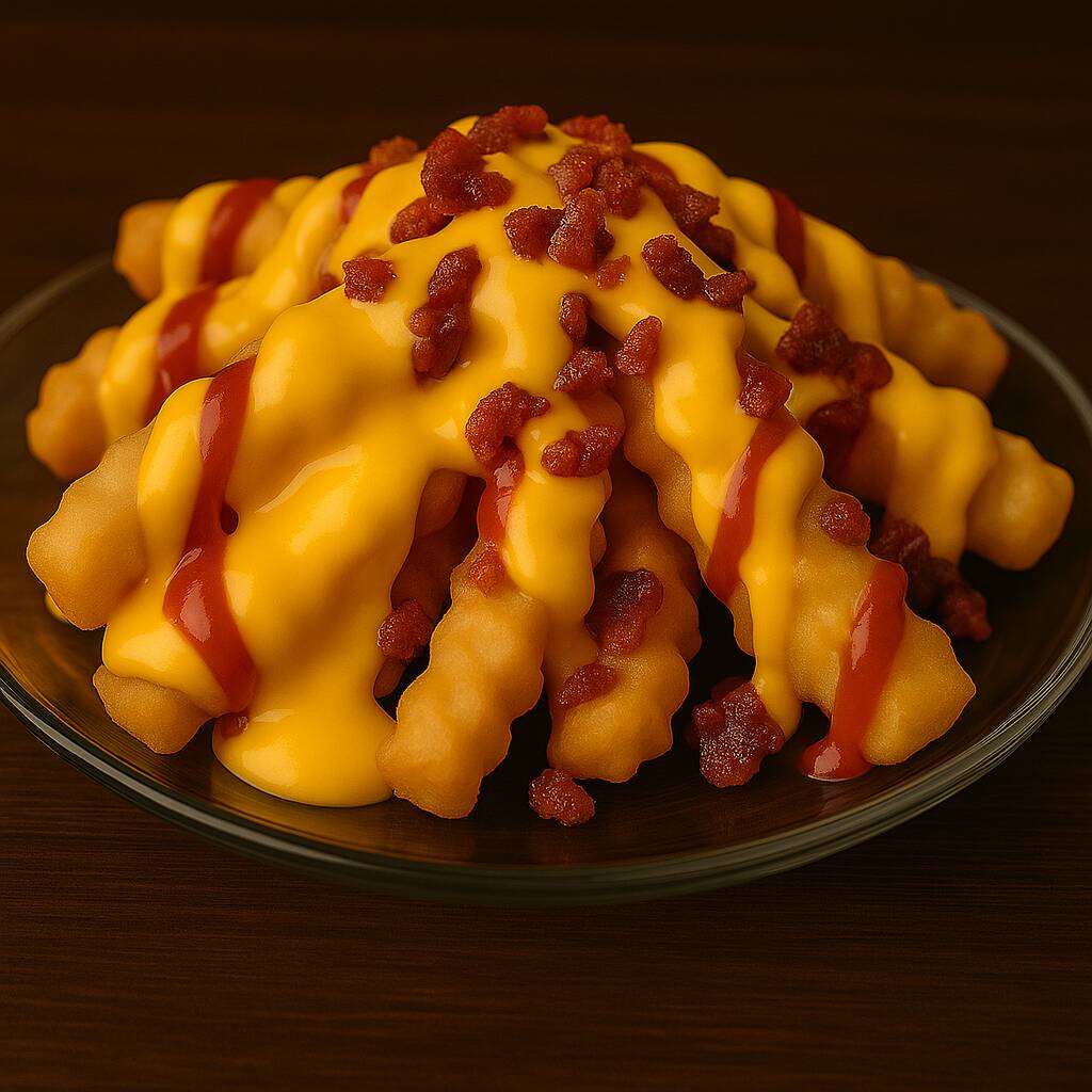 Papas con Queso y Tocino