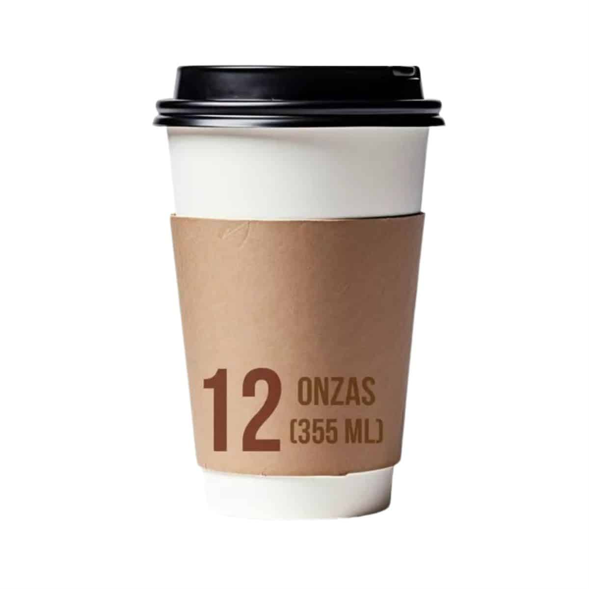 Caja de 1000 Vasos Papel Blanco 12oz