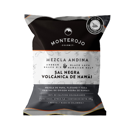 Mezcla Andina Sal Negra Volcánica de Hawái