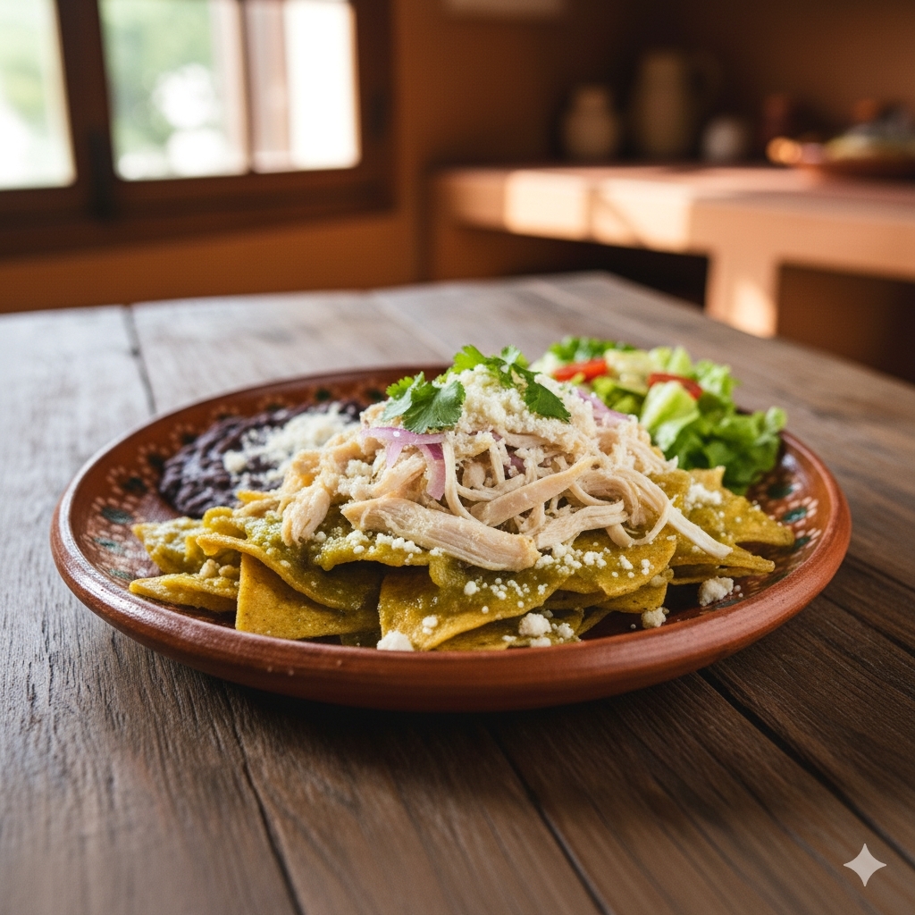 Chilaquiles con Pollo