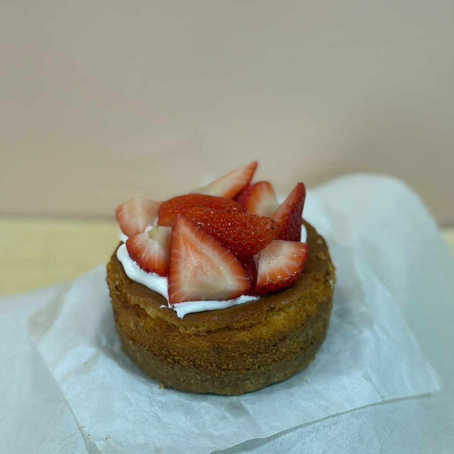 Basque Cheesecake de Fresas
