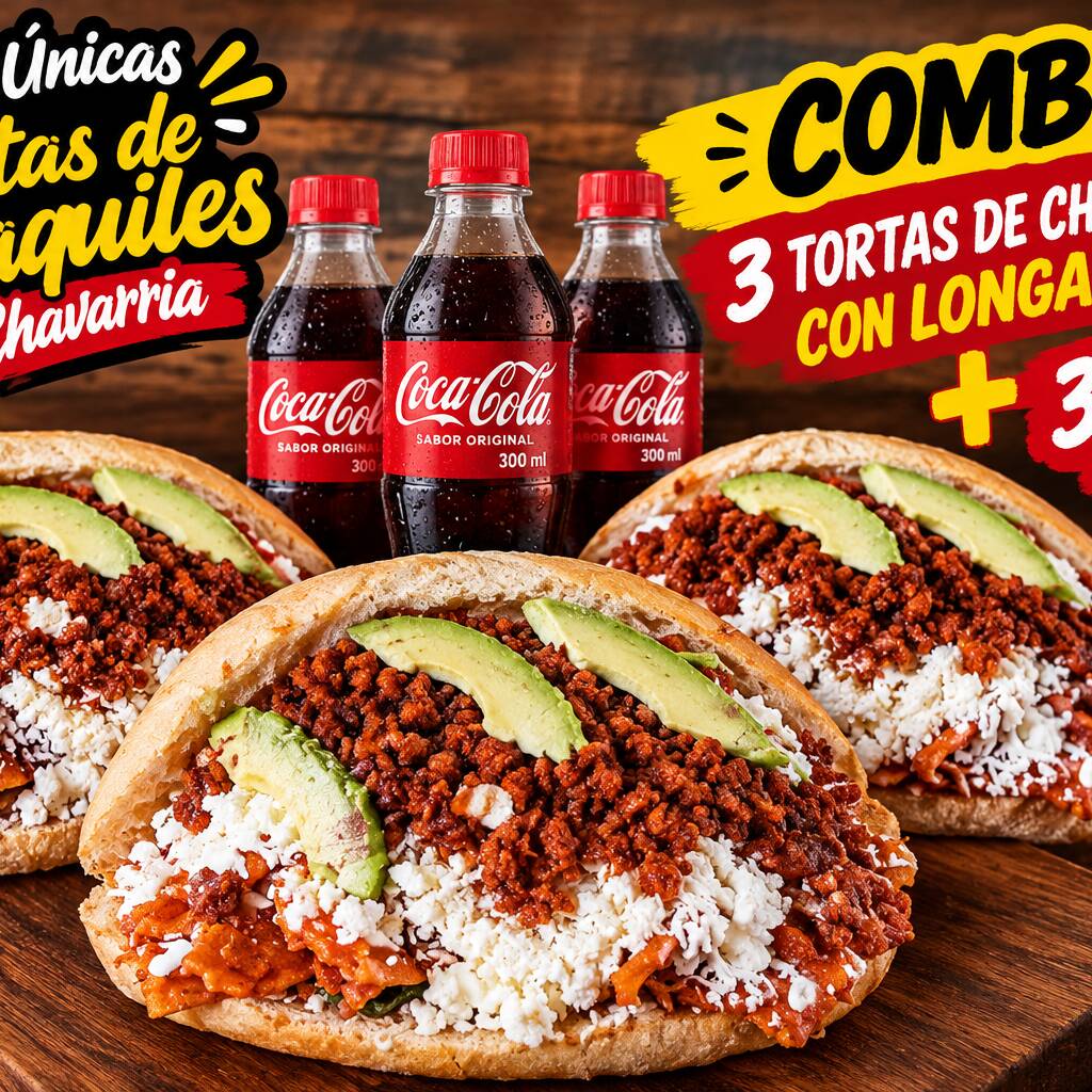 Combo Estudiantil Verde 3 Tortas 3 Refrescos