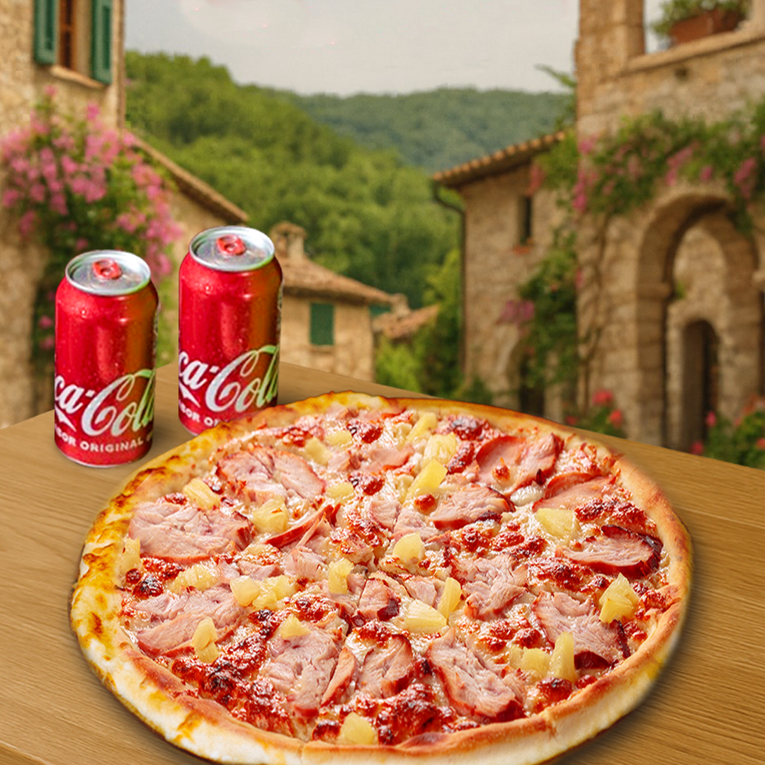 Combo pizza coca cola