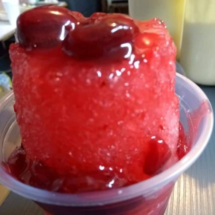Raspado de Almíbar de Frutos Rojos