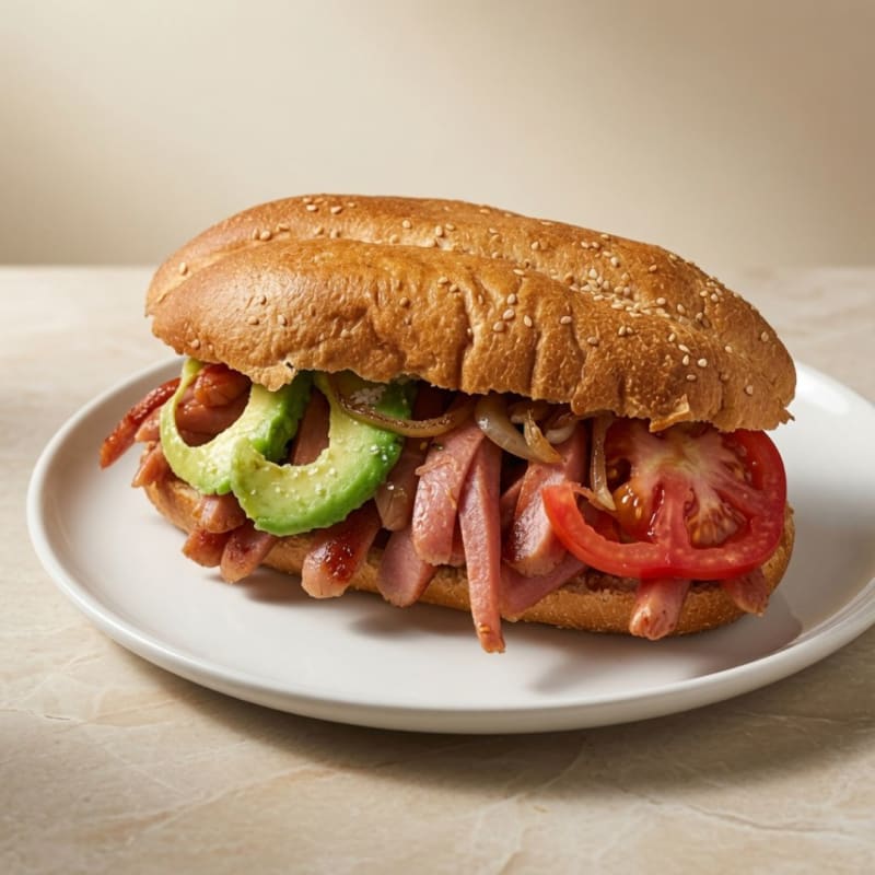 Torta de Salchicha a la Plancha Bien Doradita