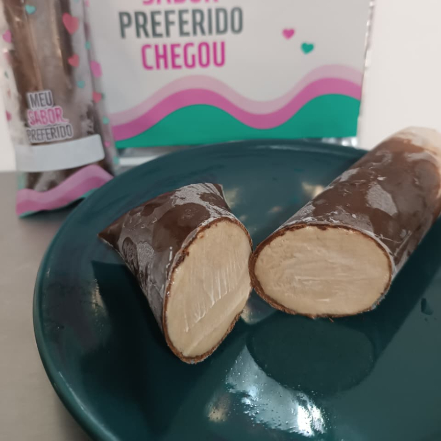 Geladinho Gourmet de Capuccino 150 gramas, artesanal, cremoso, delicioso e refrescante.