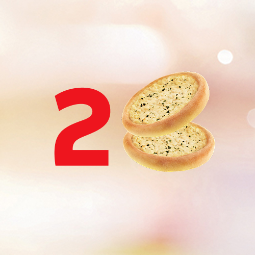 2 deliciosas Esfihas de Queijo. Vem Aproveitar!