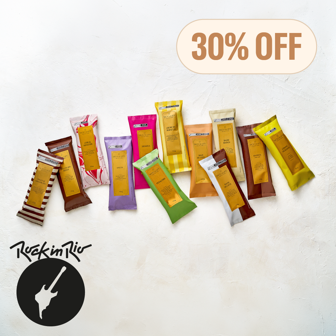 Na compra de 12 picolés, ganhe 30%OFF
