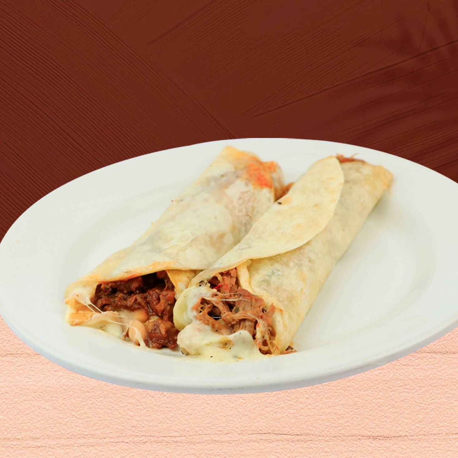 Burrito con Queso y Guisado C