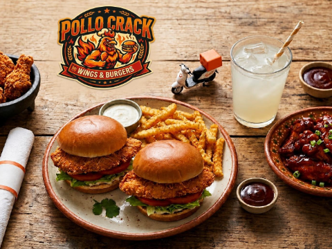 Pollo Crack Wings Burgers