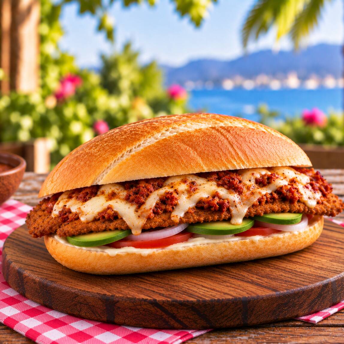 Torta de Milanesa con Choriqueso