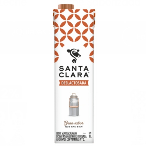 Leche Deslactosada Santa Clara 1L