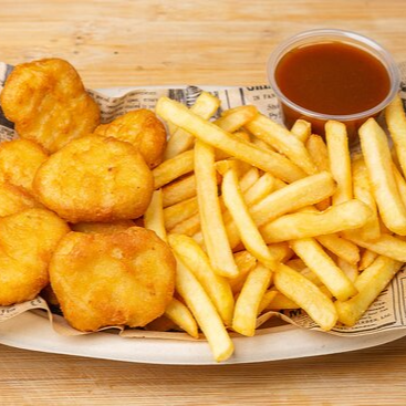 Nuggets con Papas