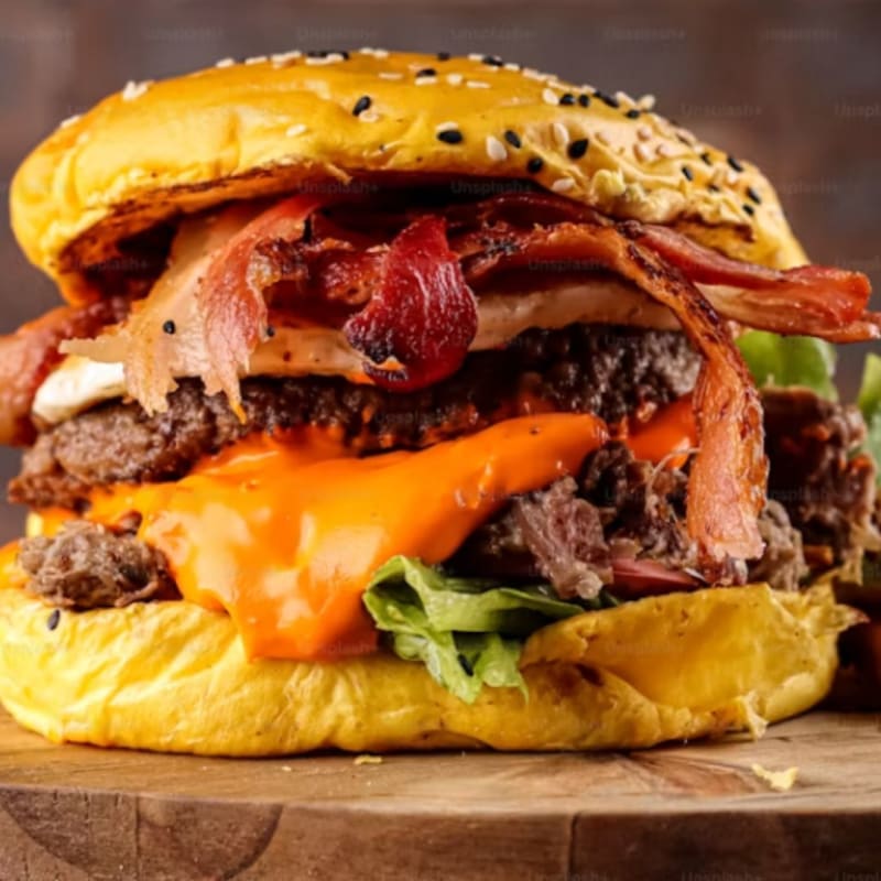 Hamburguesa La Pastorera: Pastor y Piña