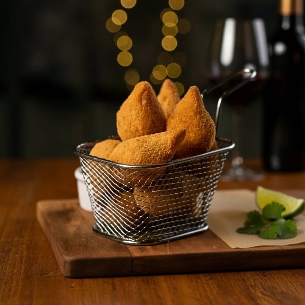 São 25 salgadinhos mistos salgados 100% caseiros feitos com os melhores ingredientes .