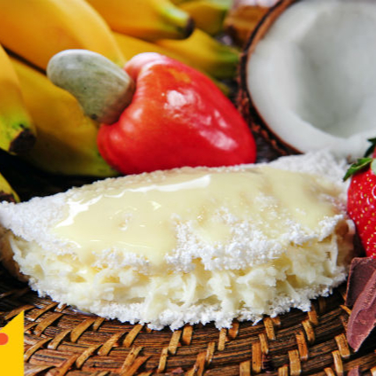 Tapioca de Coco com Leite Moça