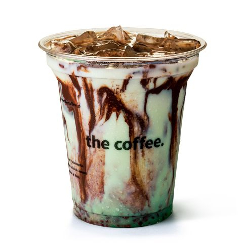 Chocolate gelado e menta. Não, você não está sonhando. (Sem café, com leite) (440 ml)