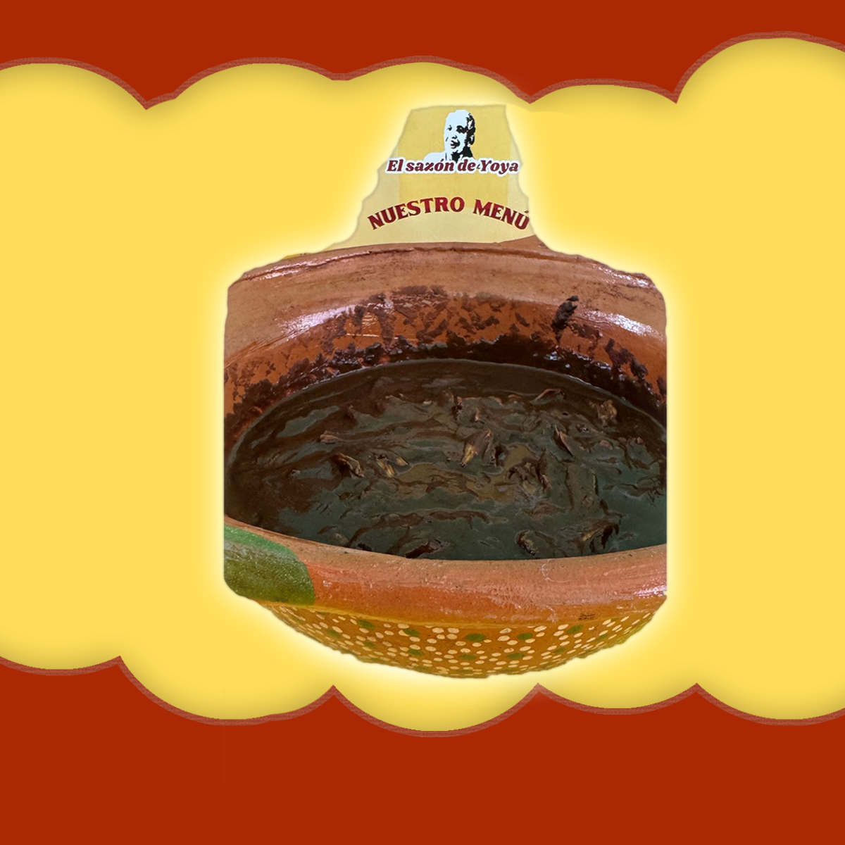Taco de Mole con Pollo