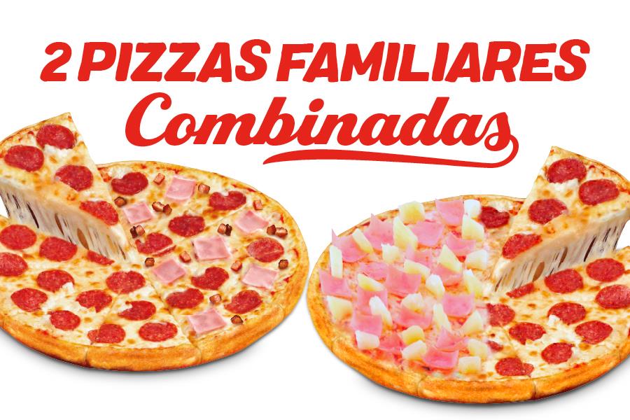 2 Pizzas Familiares x $199