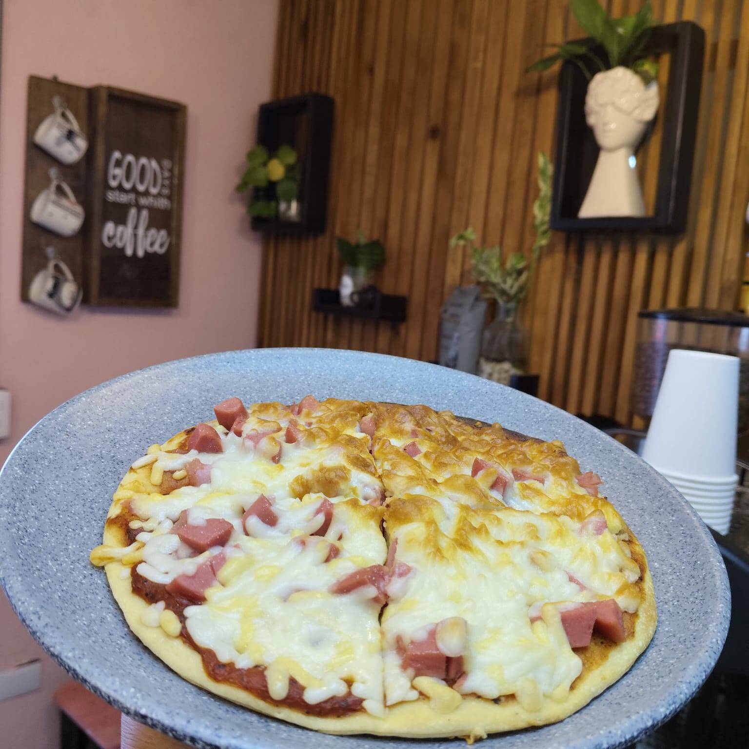 pizza de carnes frias