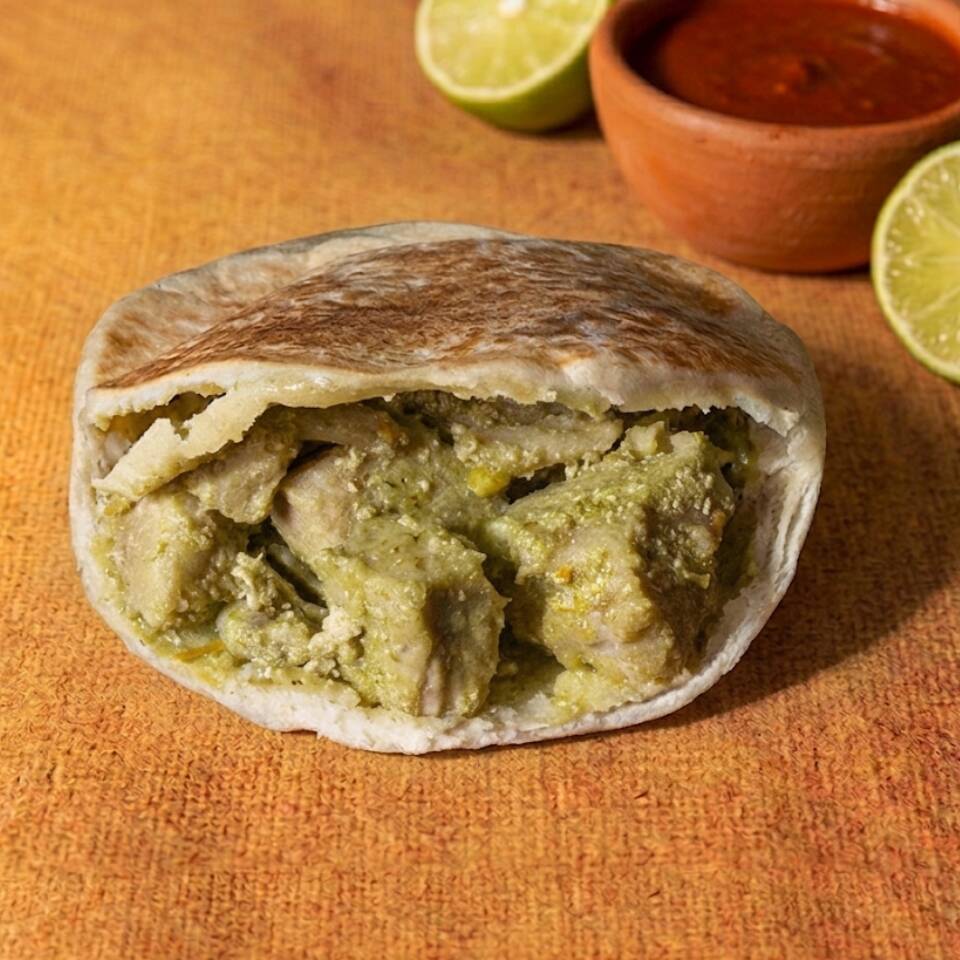 Gordita Asado en Verde