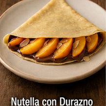 Crepa de NUTELLA con Duraznos