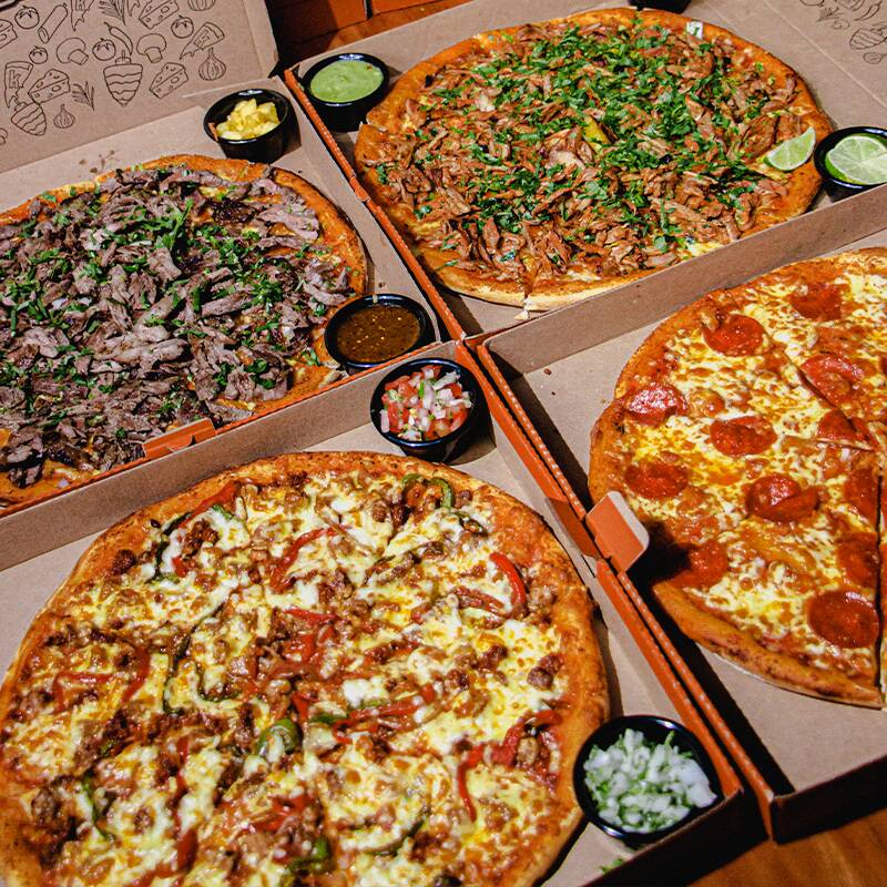 Pizza Mixta Pastor y Sirloin