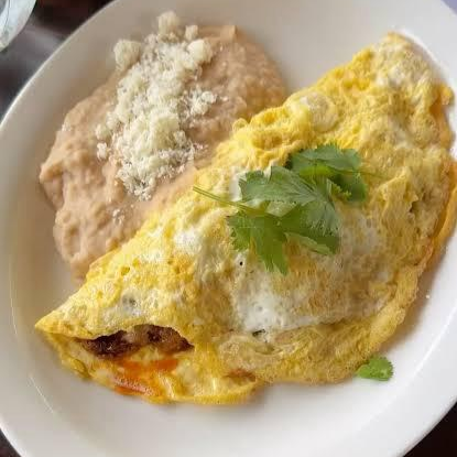 Omelette De Ingrediente A Elegir con Frijoles