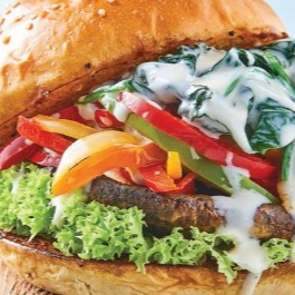 HAMBURGUESA VEGETARIANA PORTO BELLO