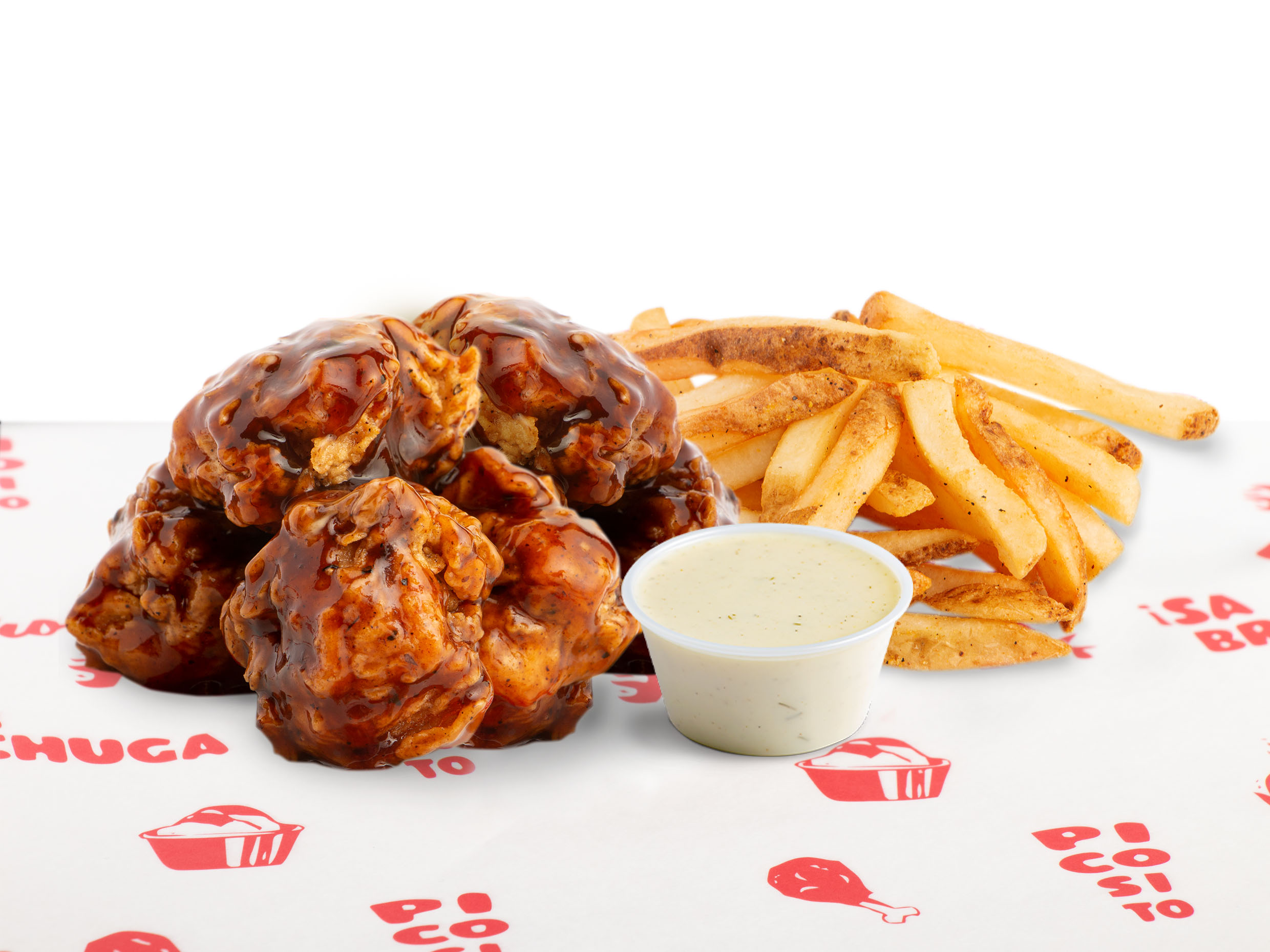 Boneless 8 Piezas + Papas Francesas Individuales.