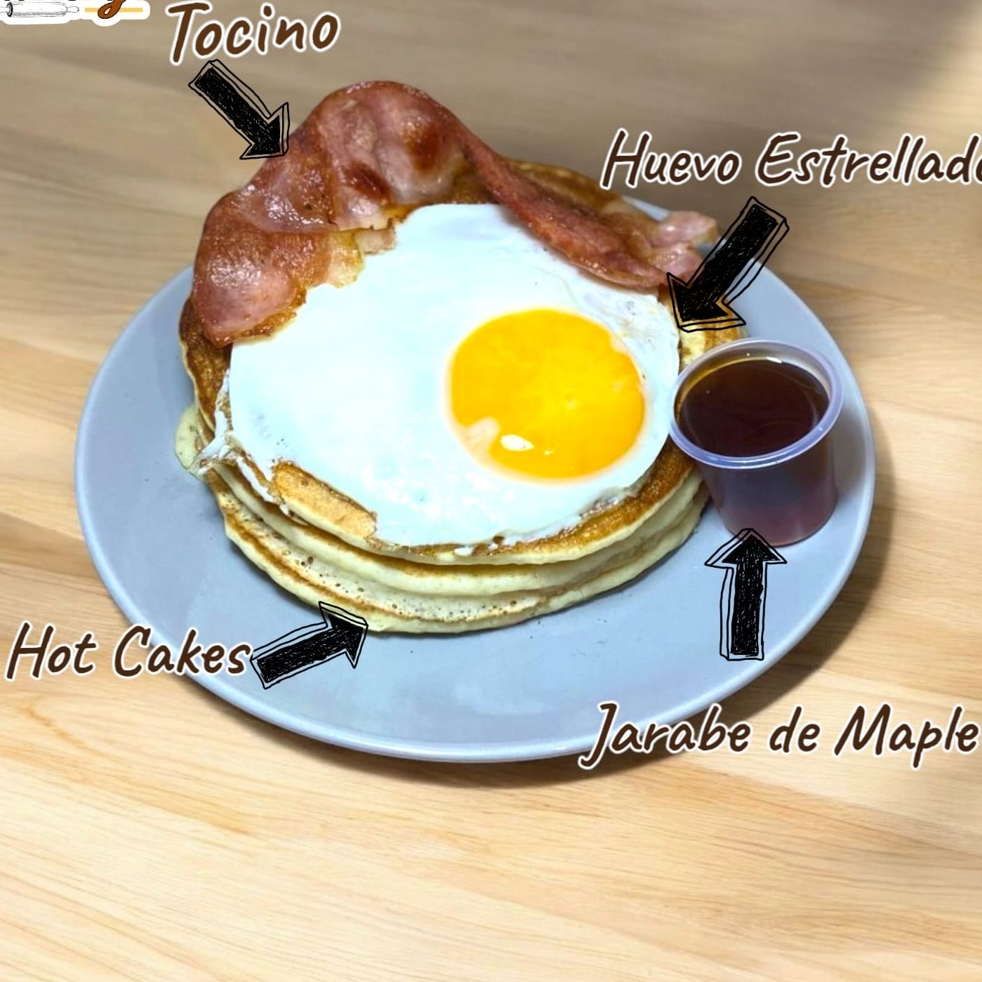 Hot Cakes con Tocino