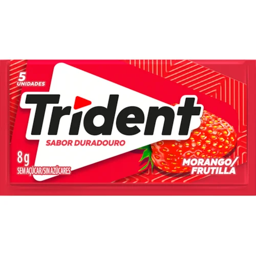 A goma de mascar Trident é especial para quem adora chicletes e não abre mão de ter sempre um na bolsa. Trident não possui açúcar, evitando a formação de cáries e aprovado pela Abo. Sabor: Xfresh Intense , trazendo um sabor mais refrescante para o Dia a Dia.