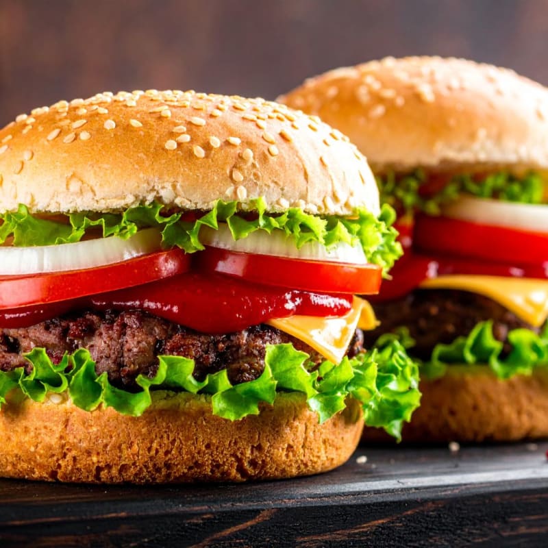 Hamburguesa Americana con Tocino y Piña
