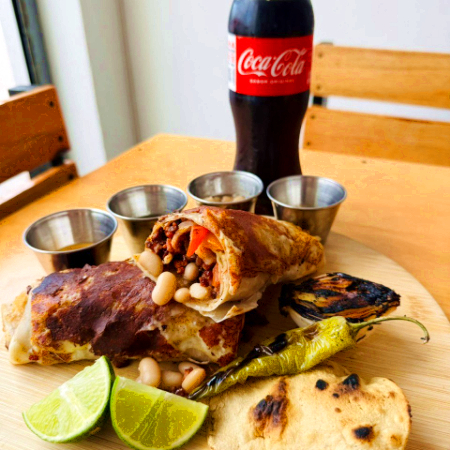 MEGA BURRITO CHIDO DE CECINA BLANDA AL CARBON