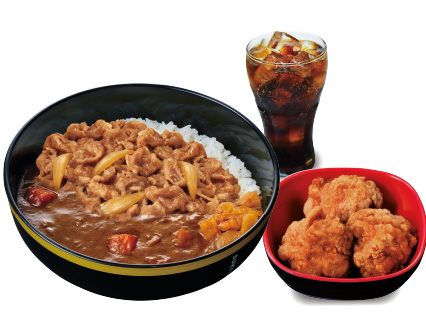A típica comida caseira do japão, levemente apimentado e acompanhado de carne e arroz japonês.