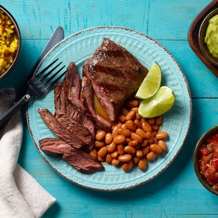 Carne Asada de Res+bebida