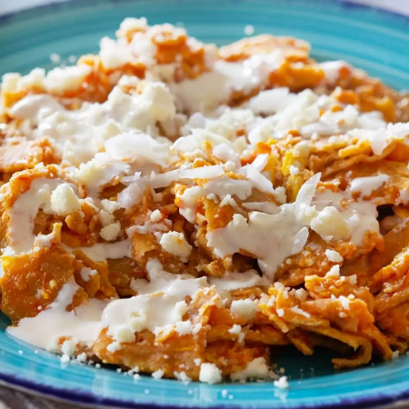 Chilaquiles Suizos Rojos