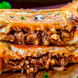Grilled Cheese Birria Sandwich