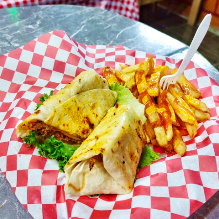 Burrito de Alambre con Papa