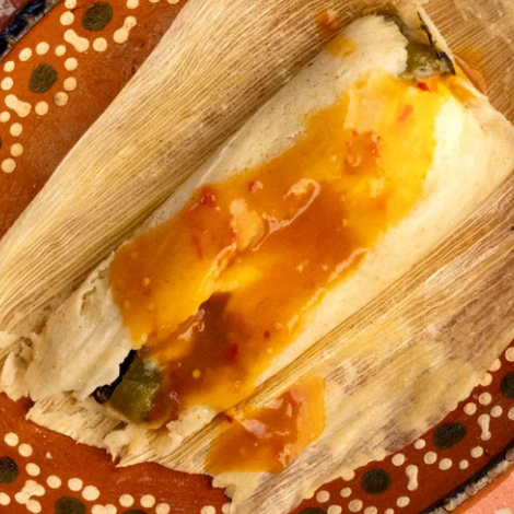 Tamal Rajas con queso