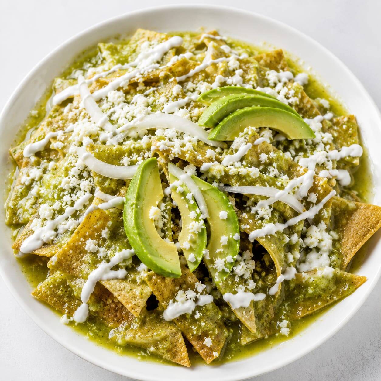 Chilaquiles Caseros con Salsa Verde