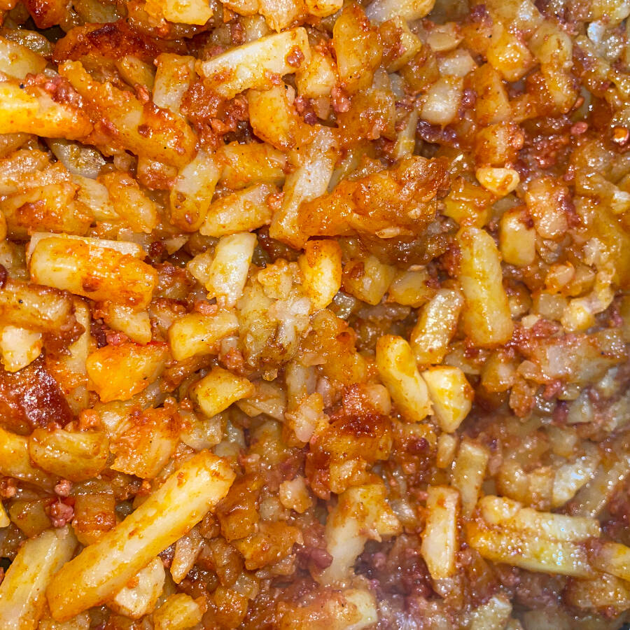 Papas c chorizo