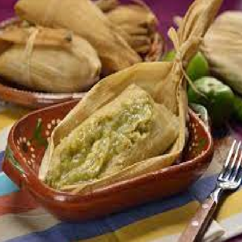 Tamal de Cerdo en Salsa Verde