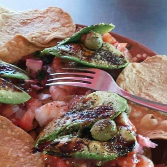 Tostada de aguachile