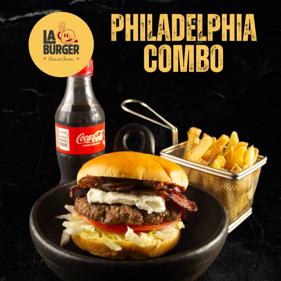 Combo Favorito Burger Philadelphia 🔝
