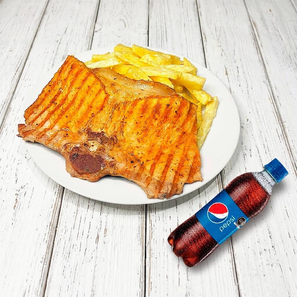 Chuleta a la Parrilla + Pepsi Personal